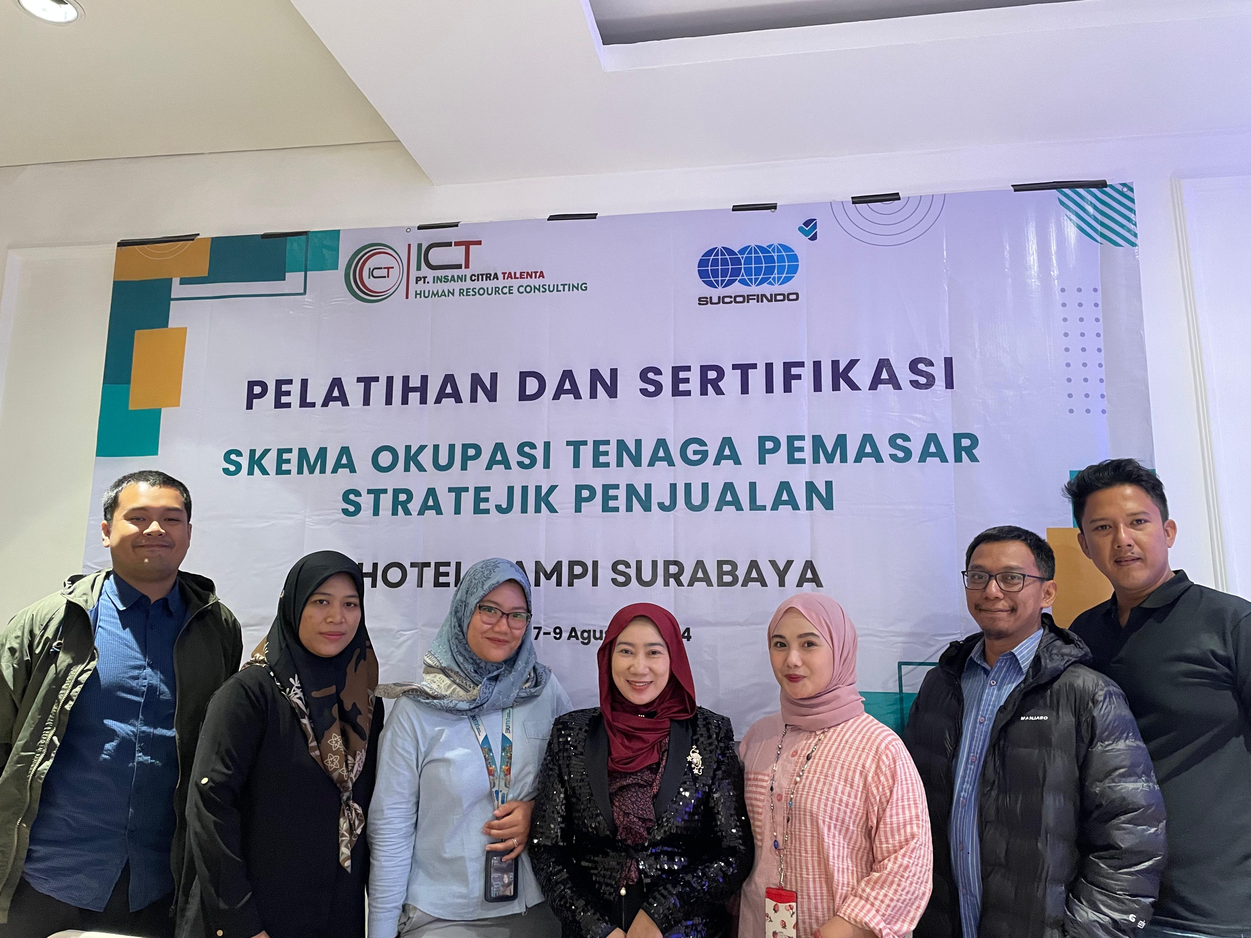 Peningkatan Kompetensi Tenaga Pemasar Stratejik: PT. Insani Citra Talenta Gelar Pelatihan dan Sertifikasi Bersama Sucofindo